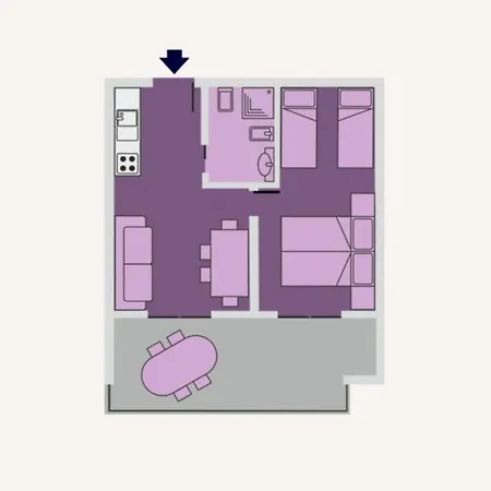 Apartment Vibrant With Pool-beahost